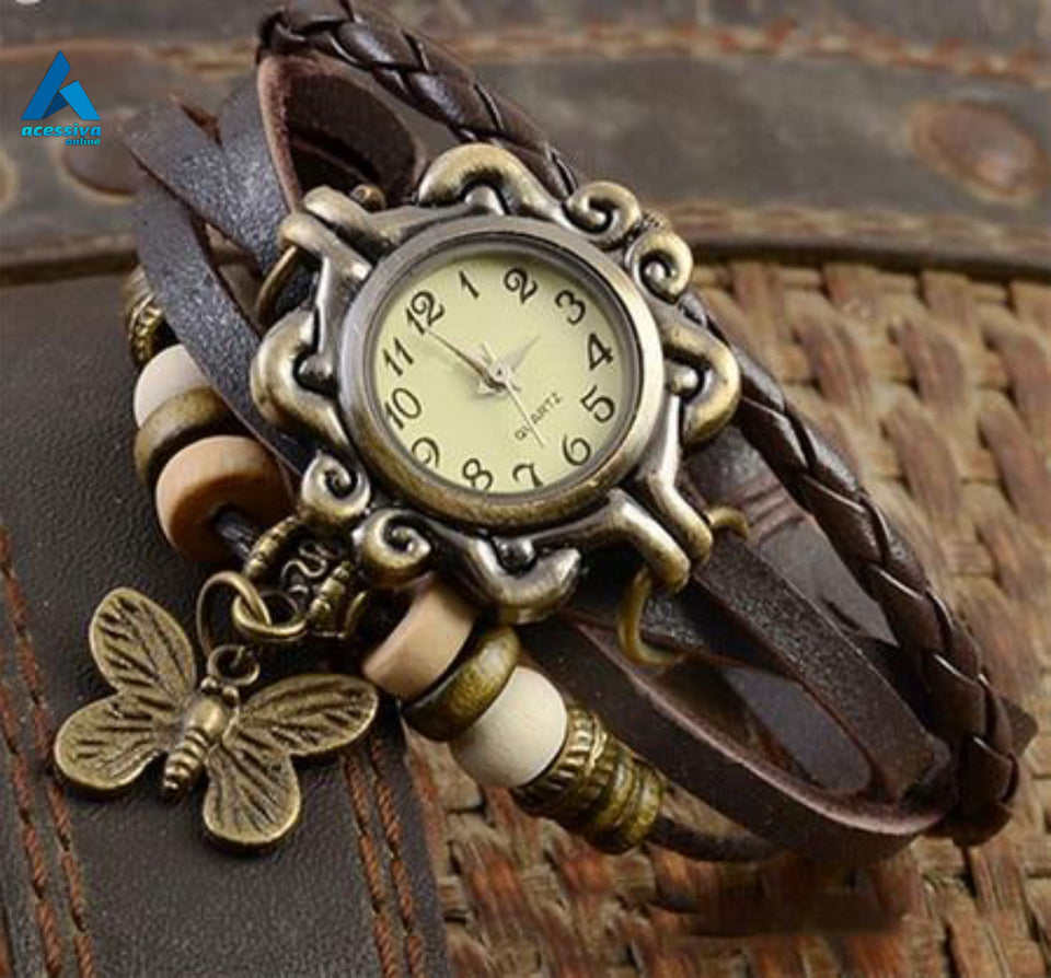 Relógio Butterfly Vintage