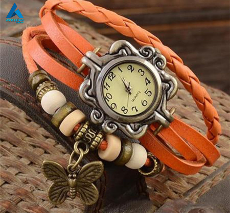 Relógio Butterfly Vintage