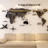 Mapa do Mundo Acrylic - 3D